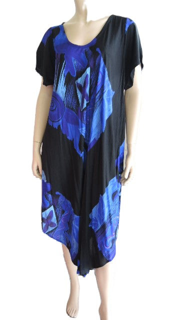 Loose Crinkle Rayon Dress