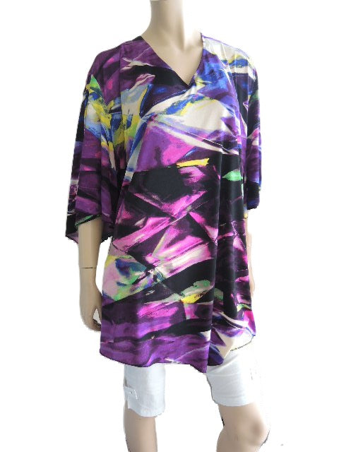 Shelz Stretch Harlequin Top