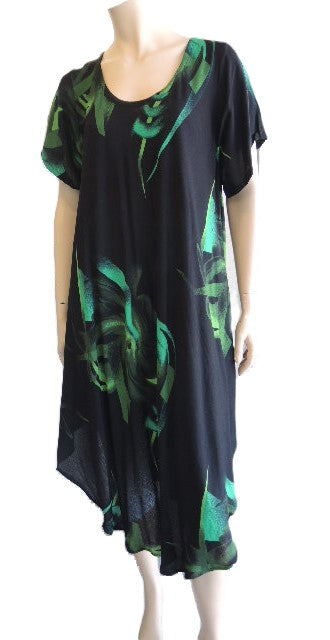 Crinkle Rayon Loose Dress