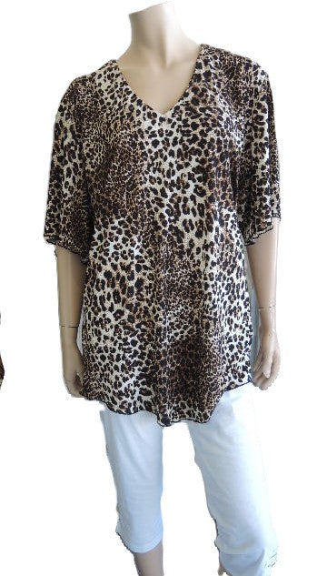 Shelz Animal Print Top