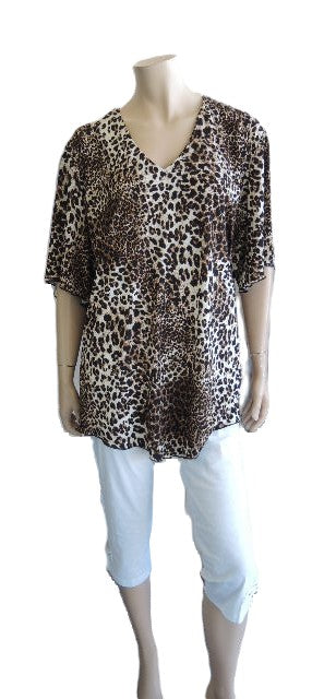 Shelz Animal Print Top