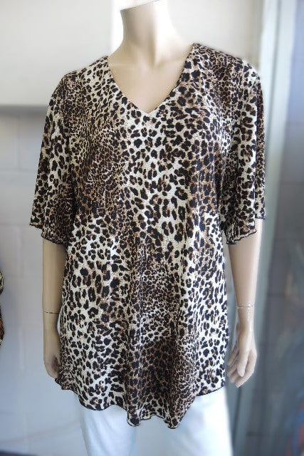 Shelz Animal Print Top