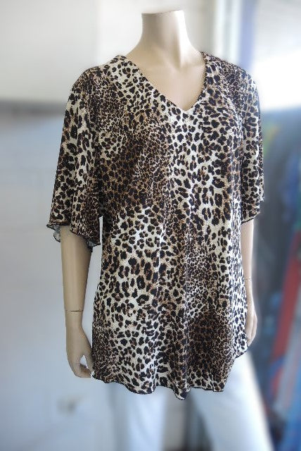 Shelz Animal Print Top