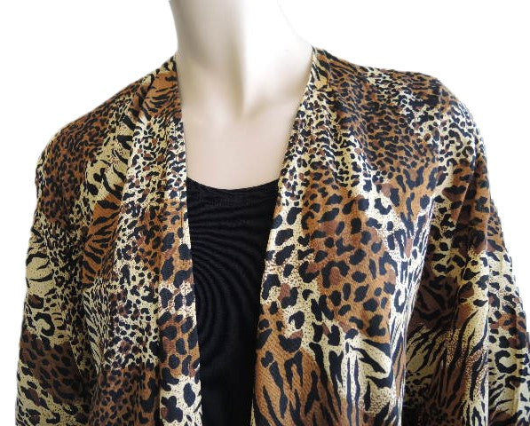 Animal Print Rayon Jacket