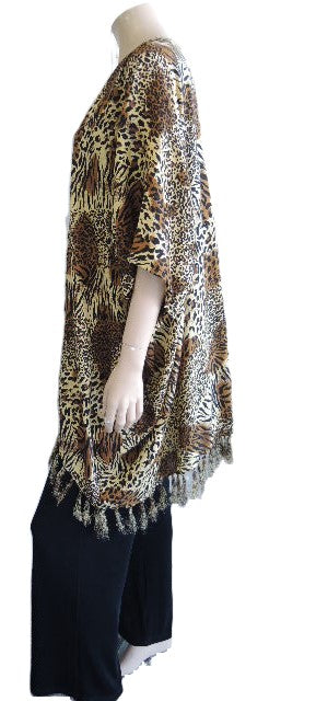 Animal Print Rayon Jacket