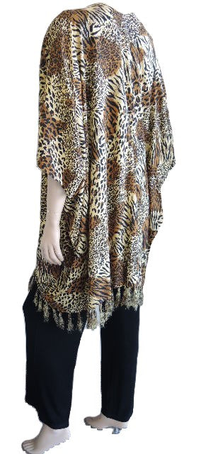 Animal Print Rayon Jacket