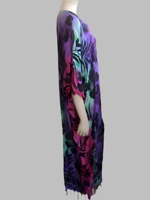 Plusss Long Rayon Kaftan (Fits up to Size 28)