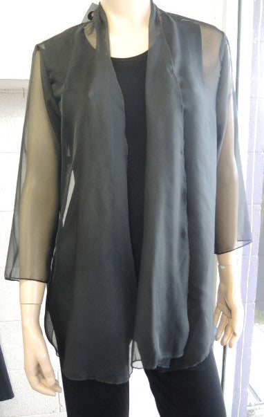 Party Girl Sheer Black Jacket