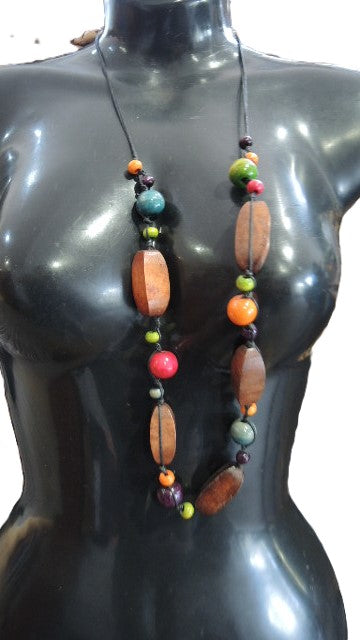 Adjustable Length Bead Necklace