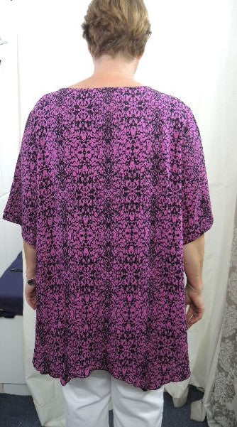 Plusss Crinkle Rayon Pocket Top