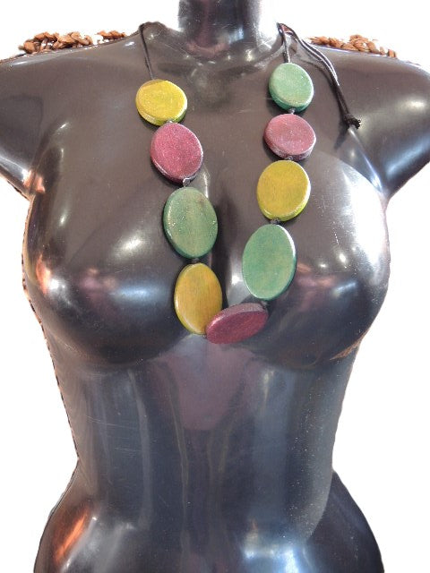 Green and Plum Necklace