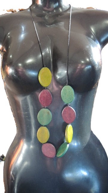 Green and Plum Necklace