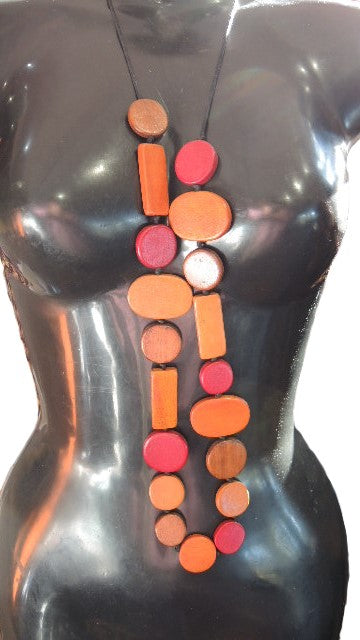 Long Wooden Necklace