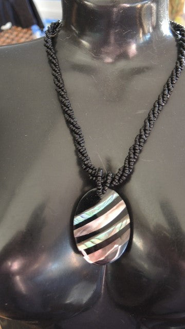 Acrylic and Shell Pendant