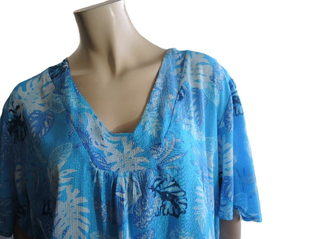 Plusss loose Crinkle Rayon Top