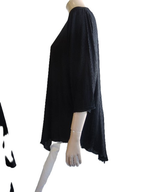 Plain Crinkle Rayon Top (Pink or Black)