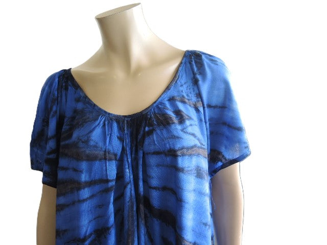 Tie Dyed Frilled Hem Dress