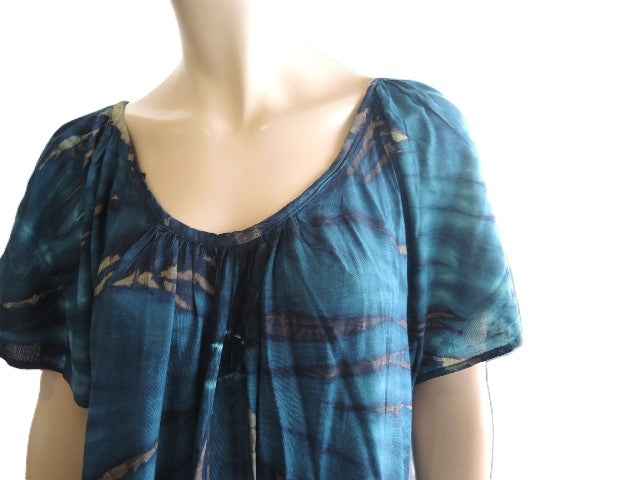 Tie Dyed Frilled Hem Dress