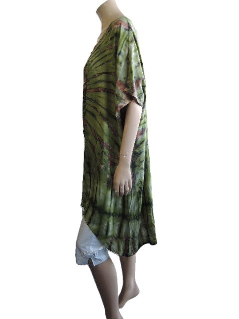 Tie Dyed Short Kaftan Top (Many Colours)
