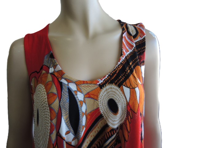 Crinkle rayon Sleeveless Dress