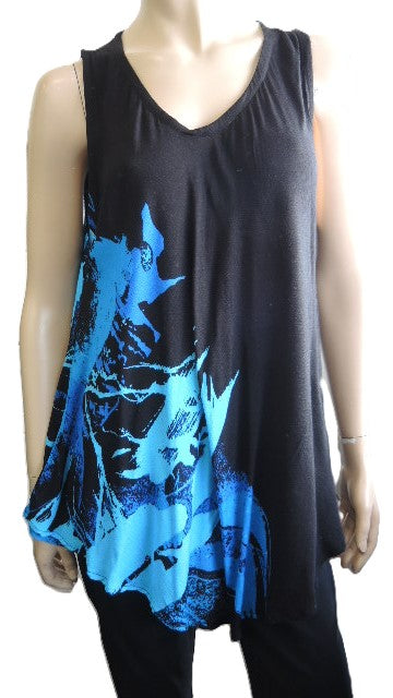 Crinkle Rayon Sleeveless Top