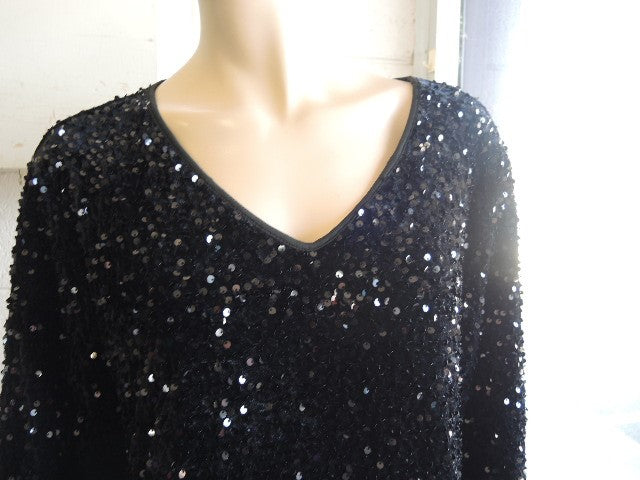 Black Sequined Dress