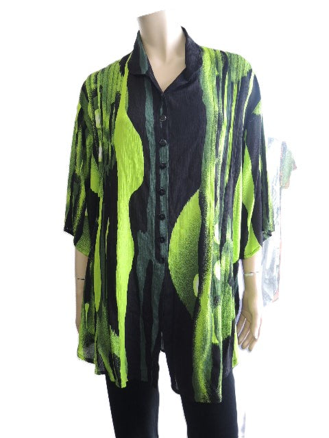 Plusss Crinkle Rayon Shirt