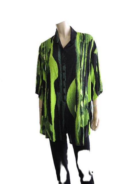Plusss Crinkle Rayon Shirt