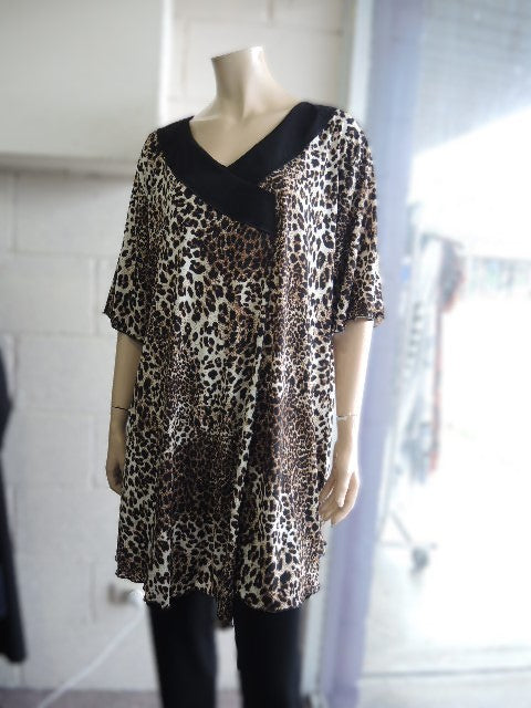 Shelz Flattering V Neck Top