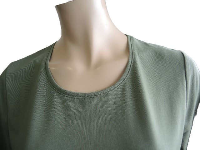 Jillian Olive Poly/Cotton T Shirt