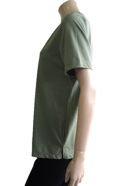 Jillian Olive Poly/Cotton T Shirt