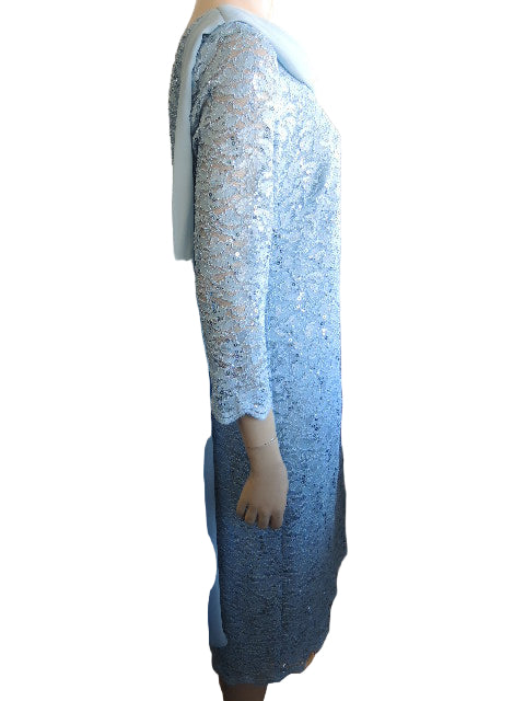 Layla Jones Stretch Lace dress (Pale Blue Only)