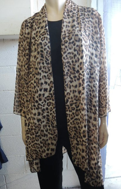 Party Girl Animal Print Chiffon Jacket