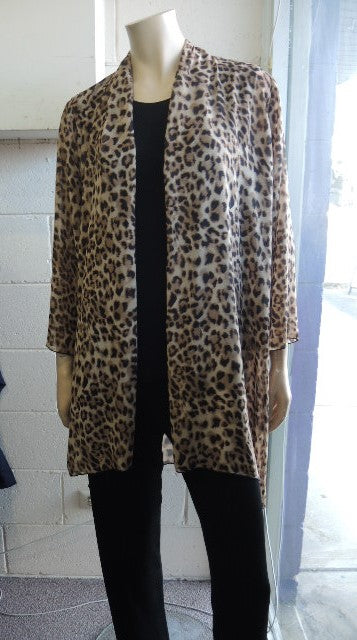 Party Girl Animal Print Chiffon Jacket