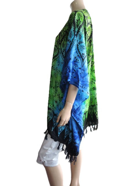 Plusss Printed Rayon Kaftan Top