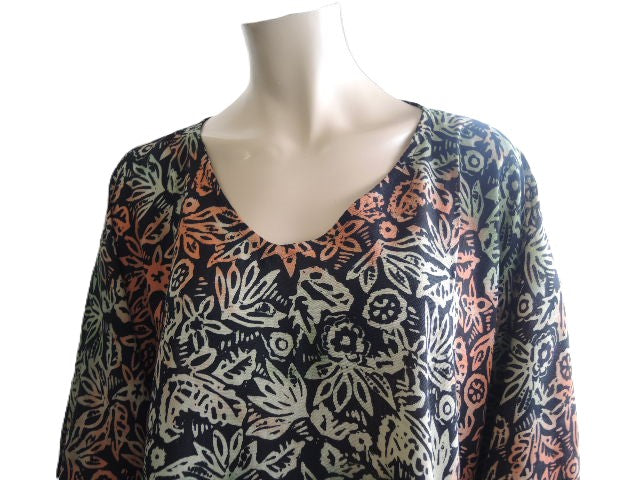 Plusss Rayon Kaftan Top