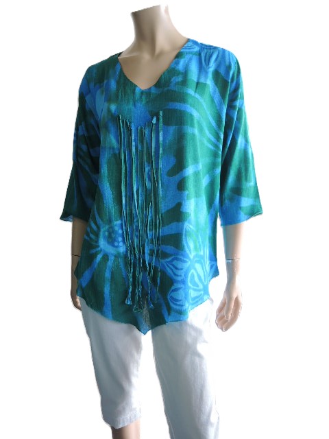 Plusss Crinkle Rayon Tassel Top