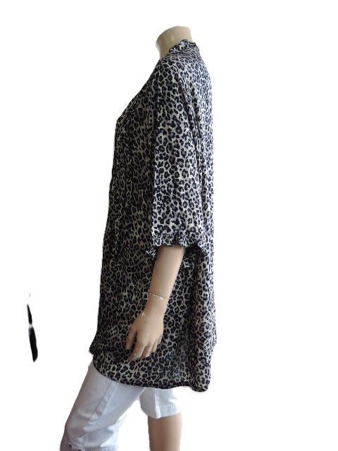 Plusss Crinkle Rayon Pintuck Blouse