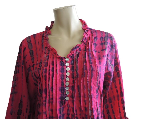 Party Girl Pintuck Rayon Top