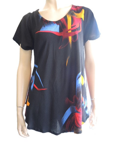 Crinkle Rayon Printed Top