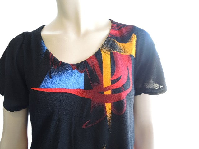 Crinkle Rayon Printed Top