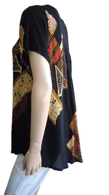 Flattering Crinkle Rayon Top