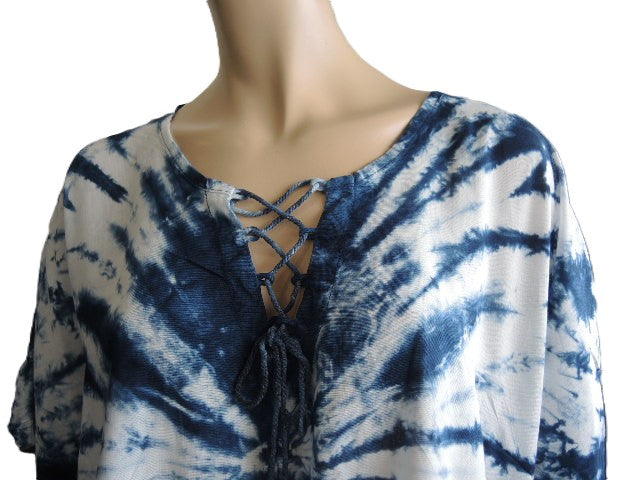 Rayon Tie Dyed Shorter Kaftan