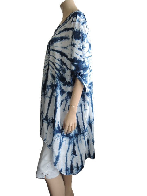 Rayon Tie Dyed Shorter Kaftan