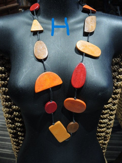 Wooden Necklaces (Many Designs and Colours)