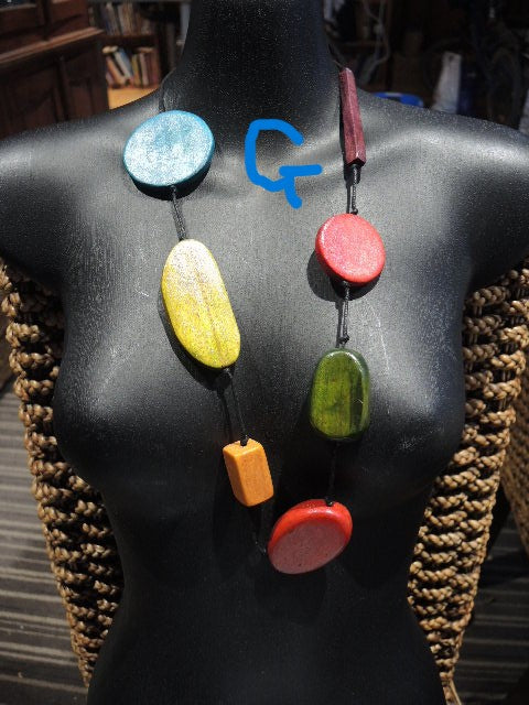 Wooden Necklaces (Many Designs and Colours)