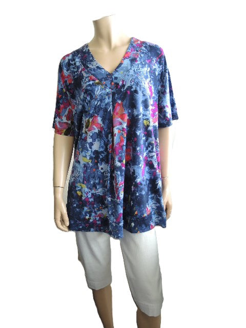 Shelz Stretch V neck Top