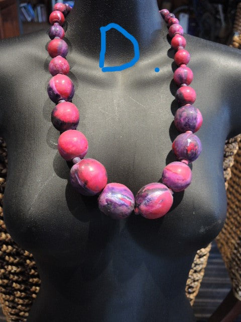 Wooden Necklace ( Many Colours)