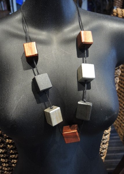 Cubed Bead Necklace