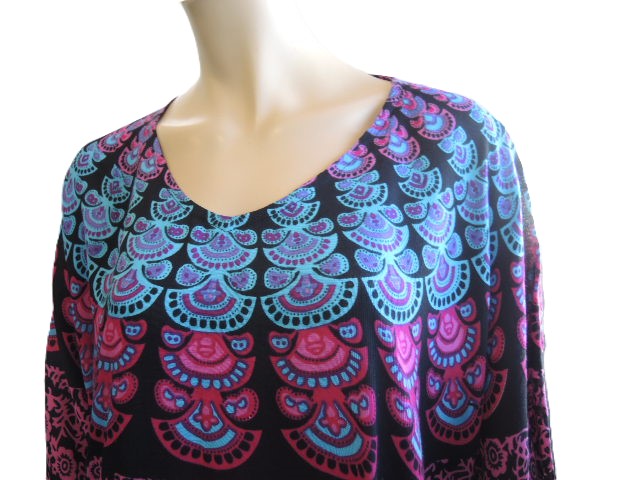 Plusss Rayon Kaftan Top